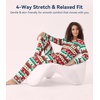 image:imageWiWi Viscose from Bamboo Womens Pajamas Set Super Soft Button Down Top and Pants Sleepwear Cooling Pjs S3XAchristmas