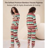 image:imageWiWi Viscose from Bamboo Womens Pajamas Set Super Soft Button Down Top and Pants Sleepwear Cooling Pjs S3XAchristmas