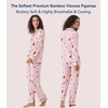 image:imageWiWi Viscose from Bamboo Womens Pajamas Set Super Soft Button Down Top and Pants Sleepwear Cooling Pjs S3XAcute Dog