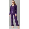 image:imageWiWi Viscose from Bamboo Womens Pajamas Set Super Soft Button Down Top and Pants Sleepwear Cooling Pjs S3XAdark Purple