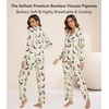 image:imageWiWi Viscose from Bamboo Womens Pajamas Set Super Soft Button Down Top and Pants Sleepwear Cooling Pjs S3XAdog and Cactus