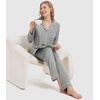 image:imageWiWi Viscose from Bamboo Womens Pajamas Set Super Soft Button Down Top and Pants Sleepwear Cooling Pjs S3XAheather Grey