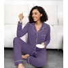 image:imageWiWi Viscose from Bamboo Womens Pajamas Set Super Soft Button Down Top and Pants Sleepwear Cooling Pjs S3XAlavender