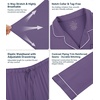 image:imageWiWi Viscose from Bamboo Womens Pajamas Set Super Soft Button Down Top and Pants Sleepwear Cooling Pjs S3XAlavender
