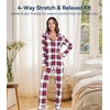 image:imageWiWi Viscose from Bamboo Womens Pajamas Set Super Soft Button Down Top and Pants Sleepwear Cooling Pjs S3XAnavyRed Plaid