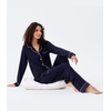 image:imageWiWi Viscose from Bamboo Womens Pajamas Set Super Soft Button Down Top and Pants Sleepwear Cooling Pjs S3XAnavyWhite Dots