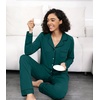 image:imageWiWi Viscose from Bamboo Womens Pajamas Set Super Soft Button Down Top and Pants Sleepwear Cooling Pjs S3XApeacock Green