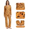 image:imageWiWi Viscose from Bamboo Womens Pajamas Set Super Soft Button Down Top and Pants Sleepwear Cooling Pjs S3XApumpkin Spider on Orange