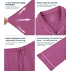 image:imageWiWi Viscose from Bamboo Womens Pajamas Set Super Soft Button Down Top and Pants Sleepwear Cooling Pjs S3XApurple Red