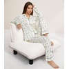 image:imageWiWi Viscose from Bamboo Womens Pajamas Set Super Soft Button Down Top and Pants Sleepwear Cooling Pjs S3XAski