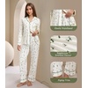 image:imageWiWi Viscose from Bamboo Womens Pajamas Set Super Soft Button Down Top and Pants Sleepwear Cooling Pjs S3XAski