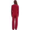 image:imageWiWi Viscose from Bamboo Womens Pajamas Set Super Soft Button Down Top and Pants Sleepwear Cooling Pjs S3XAwine Red