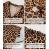 image:imageWiWi Viscose from Bamboo Womens Pajamas Set Super Soft Button Down Top and Pants Sleepwear Cooling Pjs S3XBbrown Leopard