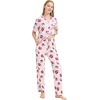 image:imageWiWi Viscose from Bamboo Womens Pajamas Set Super Soft Button Down Top and Pants Sleepwear Cooling Pjs S3XBcoffee Cup