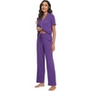 image:imageWiWi Viscose from Bamboo Womens Pajamas Set Super Soft Button Down Top and Pants Sleepwear Cooling Pjs S3XBlilac