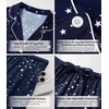 image:imageWiWi Viscose from Bamboo Womens Pajamas Set Super Soft Button Down Top and Pants Sleepwear Cooling Pjs S3XBnavy Stars