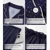 image:imageWiWi Viscose from Bamboo Womens Pajamas Set Super Soft Button Down Top and Pants Sleepwear Cooling Pjs S3XBnavyWhite Dots
