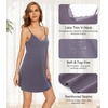 image:imageWiWi Women Cotton Sexy Lace Slip Nightgowns Spaghetti Strap Sleeveless Summer Sleep Dress Chemise lingerie sleepwear SXXLAdark Grey