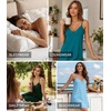 image:imageWiWi Women Cotton Sexy Lace Slip Nightgowns Spaghetti Strap Sleeveless Summer Sleep Dress Chemise lingerie sleepwear SXXLArose Pink