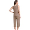 image:imageWiWi Women Pajama Set Sleeveless Top with Capri Pants Viscose from Bamboo Super Soft VNeck Tank Cooling PJ Sets SXXLAcamel