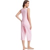 image:imageWiWi Women Pajama Set Sleeveless Top with Capri Pants Viscose from Bamboo Super Soft VNeck Tank Cooling PJ Sets SXXLBpink