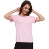 image:imageWiWi Womens Bamboo Viscose Scoop Neck Short Sleeve T Shirt Casual Summer Cooling Basic Tee Tops Soft Lounge Pajamas SXXLApink