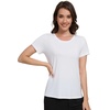 image:imageWiWi Womens Bamboo Viscose Scoop Neck Short Sleeve T Shirt Casual Summer Cooling Basic Tee Tops Soft Lounge Pajamas SXXLAraw White