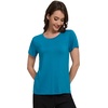 image:imageWiWi Womens Bamboo Viscose Scoop Neck Short Sleeve T Shirt Casual Summer Cooling Basic Tee Tops Soft Lounge Pajamas SXXLAteal Blue