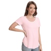 image:imageWiWi Womens Bamboo Viscose Scoop Neck Short Sleeve T Shirt Casual Summer Cooling Basic Tee Tops Soft Lounge Pajamas SXXLBcream Pink