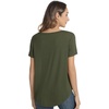 image:imageWiWi Womens Bamboo Viscose Scoop Neck Short Sleeve T Shirt Casual Summer Cooling Basic Tee Tops Soft Lounge Pajamas SXXLBdark Fence Green