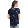 image:imageWiWi Womens Bamboo Viscose Scoop Neck Short Sleeve T Shirt Casual Summer Cooling Basic Tee Tops Soft Lounge Pajamas SXXLBnavy Stars