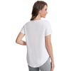 image:imageWiWi Womens Bamboo Viscose Scoop Neck Short Sleeve T Shirt Casual Summer Cooling Basic Tee Tops Soft Lounge Pajamas SXXLBraw White