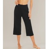 image:imageWiWi Womens Bamboo Viscose Super Soft Capri Wide Leg Yoga Pants Capris Sweatpants Lounge Bottoms with Pockets SXXLBlack