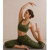 image:imageWiWi Womens Bamboo Viscose Super Soft Capri Wide Leg Yoga Pants Capris Sweatpants Lounge Bottoms with Pockets SXXLDark Army Green