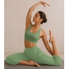 image:imageWiWi Womens Bamboo Viscose Super Soft Capri Wide Leg Yoga Pants Capris Sweatpants Lounge Bottoms with Pockets SXXLPea Green