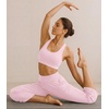 image:imageWiWi Womens Bamboo Viscose Super Soft Capri Wide Leg Yoga Pants Capris Sweatpants Lounge Bottoms with Pockets SXXLPink