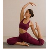image:imageWiWi Womens Bamboo Viscose Super Soft Capri Wide Leg Yoga Pants Capris Sweatpants Lounge Bottoms with Pockets SXXLWine