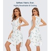 image:imageWiWi Womens Cooling Nightgowns Bamboo Viscose Sleeveless Sleep Shirts Super Soft Tank Night Dress Plus Size Sleepwear S4XA Leaf