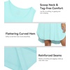 image:imageWiWi Womens Cooling Nightgowns Bamboo Viscose Sleeveless Sleep Shirts Super Soft Tank Night Dress Plus Size Sleepwear S4XAaqua