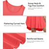 image:imageWiWi Womens Cooling Nightgowns Bamboo Viscose Sleeveless Sleep Shirts Super Soft Tank Night Dress Plus Size Sleepwear S4XAcoral