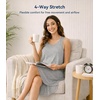 image:imageWiWi Womens Cooling Nightgowns Bamboo Viscose Sleeveless Sleep Shirts Super Soft Tank Night Dress Plus Size Sleepwear S4XAheather Grey