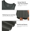 image:imageWiWi Womens Cooling Nightgowns Bamboo Viscose Sleeveless Sleep Shirts Super Soft Tank Night Dress Plus Size Sleepwear S4XAiron Grey