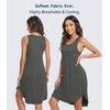 image:imageWiWi Womens Cooling Nightgowns Bamboo Viscose Sleeveless Sleep Shirts Super Soft Tank Night Dress Plus Size Sleepwear S4XAiron Grey