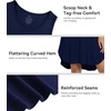 image:imageWiWi Womens Cooling Nightgowns Bamboo Viscose Sleeveless Sleep Shirts Super Soft Tank Night Dress Plus Size Sleepwear S4XAnavy