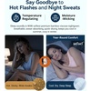 image:imageWiWi Womens Cooling Nightgowns Bamboo Viscose Sleeveless Sleep Shirts Super Soft Tank Night Dress Plus Size Sleepwear S4XApale Blue