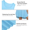 image:imageWiWi Womens Cooling Nightgowns Bamboo Viscose Sleeveless Sleep Shirts Super Soft Tank Night Dress Plus Size Sleepwear S4XApale Blue