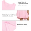 image:imageWiWi Womens Cooling Nightgowns Bamboo Viscose Sleeveless Sleep Shirts Super Soft Tank Night Dress Plus Size Sleepwear S4XApink