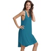 image:imageWiWi Womens Cooling Nightgowns Bamboo Viscose Sleeveless Sleep Shirts Super Soft Tank Night Dress Plus Size Sleepwear S4XAteal Blue