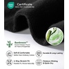 image:imageWiWi Womens Crew Socks Viscose Bamboo Casual Socks Super Soft Seamless Toe Sock Solid Cozy Calf Socks 6 PairsBlack 6 Pairs