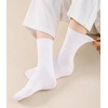 image:imageWiWi Womens Crew Socks Viscose Bamboo Casual Socks Super Soft Seamless Toe Sock Solid Cozy Calf Socks 6 PairsWhite 6 Pairs